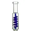 Narghilè downstem diffusi Verde Blu 11 pollici Costruisci un bong 18 mm Giunto femmina Olio Dab Rigs Becher congelabile Bong Tubi dell'acqua Spessore 3 mm con ciotola