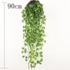 Flores decorativas 2x90cm Ivy artificial videira falsa folhagem flor folhas folhas Garland Party Party