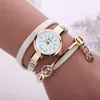 Relojes de pulsera de diseño para mujer, relojes con correa para la muñeca, pulsera informal de moda para mujer, relojes de pulsera de cuarzo, correa de cuero, reloj analógico de aleación, reloj