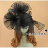 Шляпы с полями Super Net Flower Fascinator Шпилька Модная женская мода Необычное шоу Коктейльная вечеринка Сетчатые аксессуары для волос Свадьба 230313