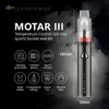 Original Longmada Motar III Portable Wax Heater Pen Controllo della temperatura Batteria al quarzo senza bobina Secchio Camera Spinning Balls 1700mAh Batteria ricaricabile