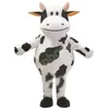 Super fofo mascote de vaca gorda fantasia de desenho animado traje de caráter traje de festa ao ar livre