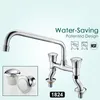 Kitchen Faucets Two Handle Centerset Bathroom Vessel Sink Faucet Modern Brass Chrome Finished Basin Bath Water Tap