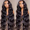 Человеческие хиньоны 30 40 -дюймовые кружевные парики для волос для женщин для женщин 13x4 HD Brazilian 360 Full Wig