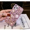 Principais caixas de diamante Desgente para iPhone14Promax 13 11 Capas de choque Pro Max com diamantes de urso iPhone14plus Shinning Shell Shinning para iPhone13pro 12pro