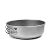 Ciotole 600ml Keith Titanium Noodle Bowl Zuppa con manico Salsa Relish Utensili da cucina giapponesi Ti5326