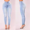 Damenjeans Sexy Jeans Frauen Denim Skinny Hosen Hohe Taille Stretch Lady Jeans Push-Up-Leggings Slim Taschen Knopf Bleistift Jeans Frauen Hosen 230314