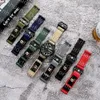 Grüne Uhrenarmbänder für Samsung Galaxy Active 22 mm 41 mm Bänder Nylon-Armbanduhr 5 Pro 4 20 mm Classic 3 Band 40 mm für Männer Frauen