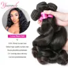 Lace Wigs YouSolo Loose Wave Bundels Braziliaans Human Hair Remy 1 3 4 PCS Lot Natural Black 100 230314