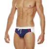 Heren Swimwear Summer Men Swimsuit Nieuwe zwembokser Trunks Sexy lage taille badmode homo man mannelijk bouch strand -briefs slanke surfbord shorts l230314