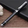 Gel Pens High Quality Carbon Fiber Design Metal Pen Rollerball Gray Weave Edition 988 Business