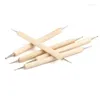 Kits de arte para unhas 5 x 2 formas ferramentas pontilhadas caneta de madeira ferramenta de pintura cuidado do conjunto de pontos