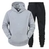 Men's Tracksuits Men's Sets HoodiesPants Fleece Tracksuits Solid Pullovers Jackets Sweatershirts Sweatpants Hooded Streetwear Outfits 230314