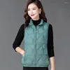 Gilet da donna Giacca Gilet Autunno Inverno Giù Gilet imbottito in cotone Cappotto di abbigliamento di grandi dimensioni Chaleco MujerDonna