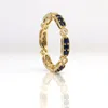 Кластерные кольца Продажа 18 тыс. Сплошного золота Ruby Sapphire Shafle Gemstone Series красочное кольцо драгоценных камней, регулируемое для женщин