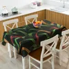 테이블 천 식탁보 열대 바나나 잎 방수 Toalha de Mesa Nappe Decoracao para casa 커버