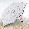 Parasol piękne kwiaty parasol mody mody brokat kolorowy kobiety parasole Blossom Girl Sun Parasol Prezent 230314