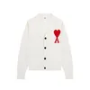 Am Heart Borduurwerk Jacquard Cardigan Sweater Mannen en vrouwen Couper losse jas herfst en winter