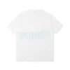 デザイン高級メンズ Tシャツシンプルなライン三角形刺繍半袖夏通気性 Tシャツカジュアルカップルトップ黒、白