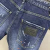 DSQ Phantom Jeans Men Men Jean Mens Luxury Designer Skinny Ruped Cool Guy Casal Hole Denim Fash