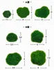 装飾的な花6PCS人工緑の植物モスボールショップウィンドウの偽の石