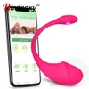 Vibratoren Drahtloser Bluetooth G-Punkt-Dildo-Vibrator für Frauen APP-Fernbedienung Tragen Sie vibrierendes Ei Klitoris Weibliches Höschen Sexspielzeug für Erwachsene 230314
