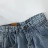 Dames shorts Summer High Taille denim Casual losse dames mode plus size elastische wide been jeans vrouw 230314