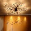 Ceiling Lights Modern LED Lamp Chandelier Lighting Nordic Wrought Iron Branches Loft Living Room Decoration Fixtures