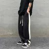 Mens Pants Vintage for Men and Women Jogging Baggy Sweatpants Harajuku Stripe Casual Trousers Wide Oversized Male Y2K Clothing 230314