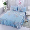 Bed Skirt Korean Bed Skirts 3pcs Bedding Set 1pc Fitted Sheet with Skirt 2pcs Pillowcases Bed Skirt Sheets with Elastic Band Bedspreads 230314