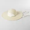 Chapeaux de paille surdimensionnés à bord large de 14CM pour femmes été disquette pliable Protection UV pare-soleil chapeau voyage chapeau de plage