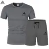 Men Designer Tracksuit 2023 Summer Hot Shorts Men's Sports Brand Print Leisure Fashion Cotton Short Sleeve T-shirt Set