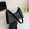 Avondtassen mode steentjes schoudertas vrouwen glanzend etentje bruiloft handtas cilinder crossbody voor 2023 trendy