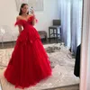 Blush Prom Dress 2k23 Off-Shoulder Ballgown 3D Rose Floral Lady Pageant Soirée formelle Événement Piste Black-Tie Gala Coing Sheer Lace Bodice Feather Cap Sleeves