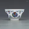 Cups Saucers Daming Chenghua Doucai Posy Design Pattern Tea Cup Antiek porselein