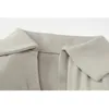 カジュアルドレスヨーロッパ系アメリカ人スタイルのファッションショルダーパッドロングリーエレブしったドレスレディースポロネックハイウエスト気質ショートスカート230313