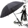 Umbrellas Japanese Samurai Umbrella Windproof Semiautomatic Long Umbrella Large Men's and Women's Business Umbrella Men's Paraguay 230330