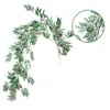 Flores decorativas de 170 cm de vegetação artificial da selva Ivy Simulação Vine Vine Silk Green Plant Home Garden Wedding Party Rattan Decoration