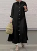 Casual Dresses Summer In For Women Korean Fashion Lose Long Sleeve Vintage Robe Oversize Streetwear 230313