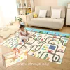 Spela mattor XPE Baby Crawling Mat Tjockning Miljöskyddsmatta Playmat Double Surface Baby Mattan Fällbara barn Mat Non-Slip 230313