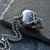 Pendant Necklaces Personality Stainless Steel Skull Domineering Bar Punk Style Skeleton Motorcycle Party Unsiex Biker Jewelry GiftPendant