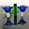 Tubi di fumo Color Wing Glass Bubble Head Converter 14mm Great Pyrex Glass Oil Burner Pipe Thick