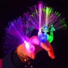 Colorful LED Gloves Luminance Glow Flash luminous Flashing Peacock LED Finger Light Toy For Kids Party Decoration Gifts