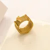 Moda luksusowe pierścionki ślubne Pierścień Animal Animal stal ze stali nierdzewnej 18K Gold Splated 925 Srebrny pierścionek Women Love Biżuter Para Akcesoria rodzinne