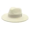 넓은 가슴 모자 패션 여성 여름 밀짚 Maison Michel Sun Hat을위한 우아한 여자 야외 해변 아빠 Sunhat Panama Fedora Eger22