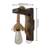 Wall Lamp Industrial Loft Vintage Rope Light Retro houten bed SCONCE Cafe Cafe Bar Restaurant Aisle boerderij Decor