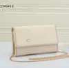 Designer axelväskor crossbody handväskor plånbok för män kvinnor modeväska guldkedja veckad läder liten och lätt koppling