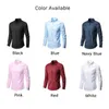 Men's Casual Shirts Men's Business Casual Long Sleeved Shirt Classic Fit White Blue Black Smart Male Social Dress Shirts For Plus Premium Shirt 230314