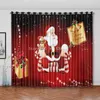 Tenda Decorazione natalizia Oscuramento completo Gancio Stampa Camera da letto Farfalla decorativa Campanelli eolici Fiocco di neve