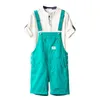 Männer Shorts Sommer Overalls Für Männer Bib Overalls Baumwolle Gerade Lose Rot Orange Gelb Khaki Männliche Feste Beiläufige Hosen kleidung 230314